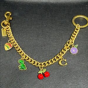✅ PRICE IS FIRM ✅ FASHION Charm with Red Cherries and Multicolored Enamel Charms